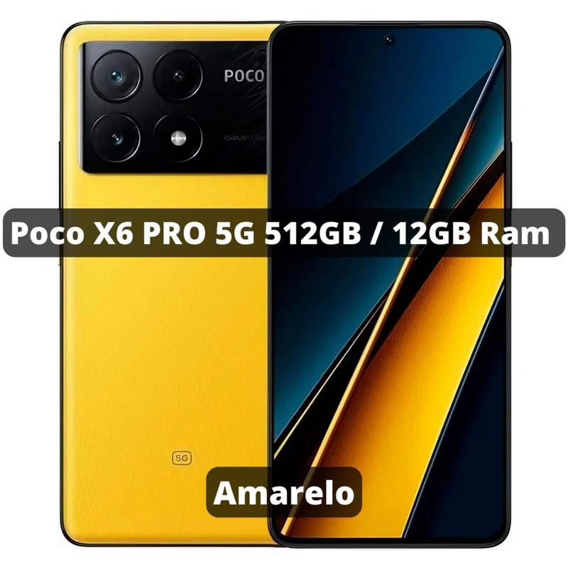 Smartphone Poco X6 Pro 512GB ROM 12GB RAM - Amarelo - Xiaomi